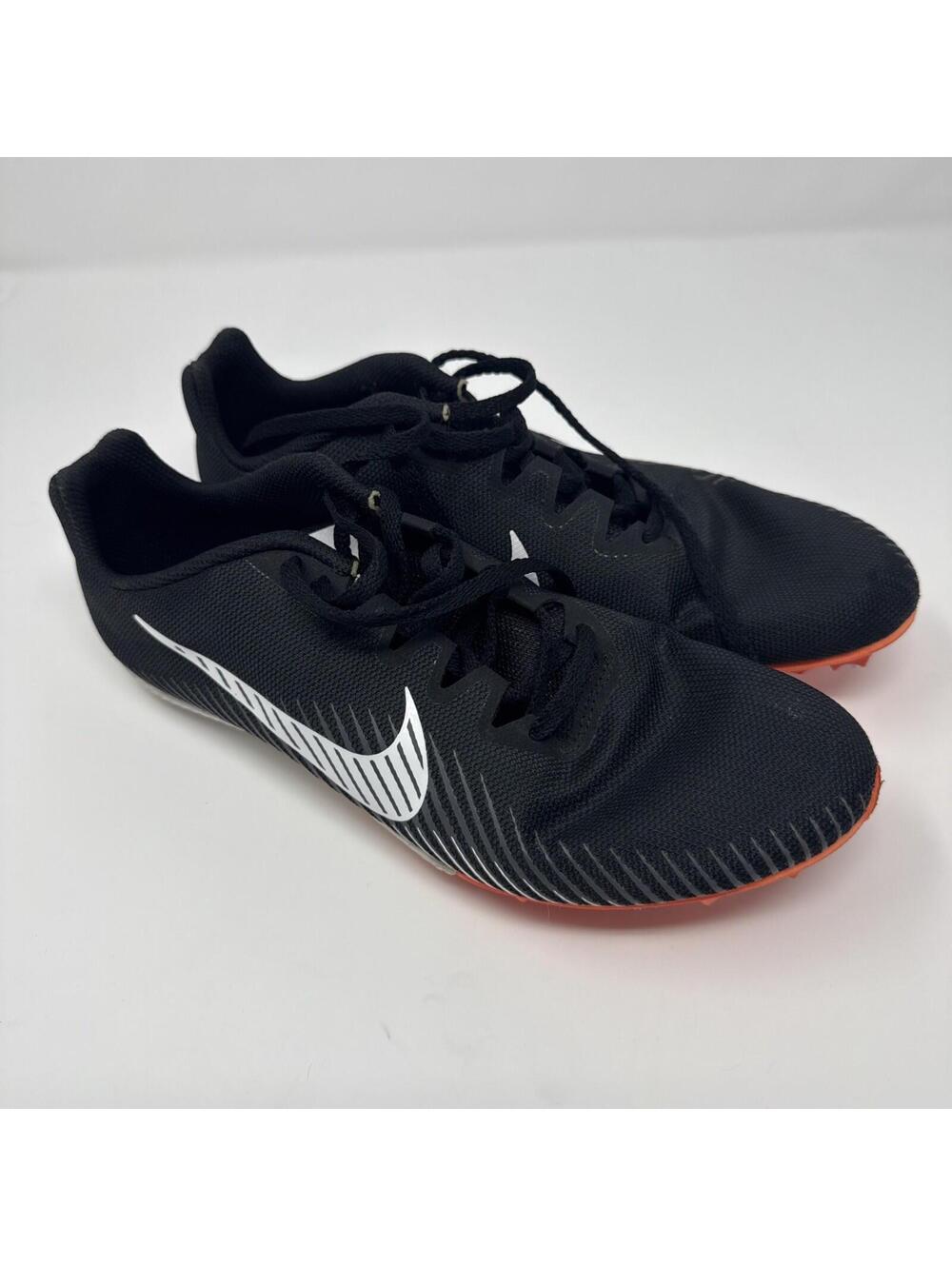 Nike Zoom Rival Track Shoes Black White And Orange Size 9 Mens - Picture 3 of 5